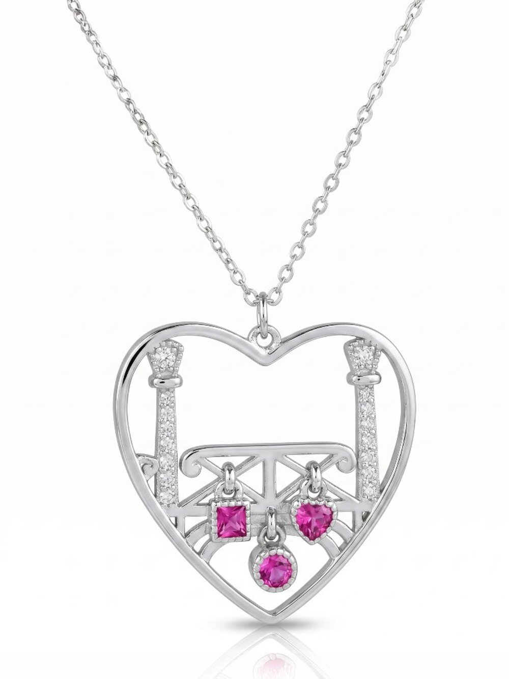 Paris Love Bridge Necklace 'The Pont des Arts' 925 Sterling Silver